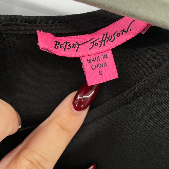 Betsey Johnson Scuba Fit n Flare Floral Bottom Dress - Picture 6 of 10